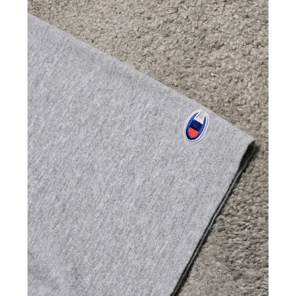 Vintage Champion Connection Logo T-Shirt Mens Large Gray‎ Streetwear